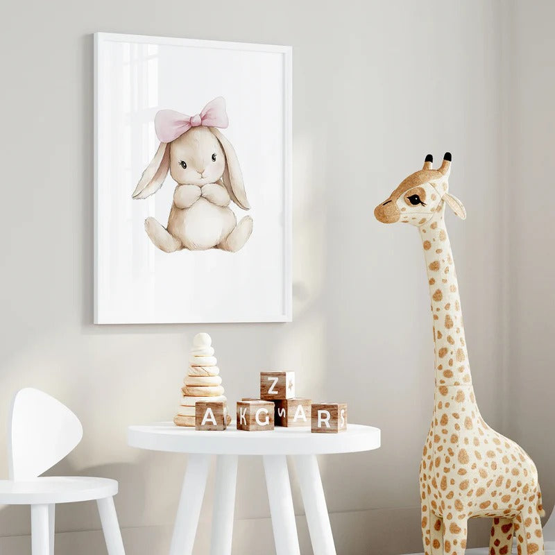 Déco chambre bébé Baby Bunny™ lapin mignon style cartoon pastel
