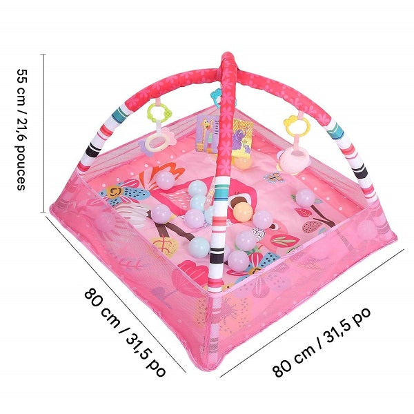 Dimensions du Tapis d'éveil pour bébé Power Play™ - 80 cm x 80 cm x 55 cm