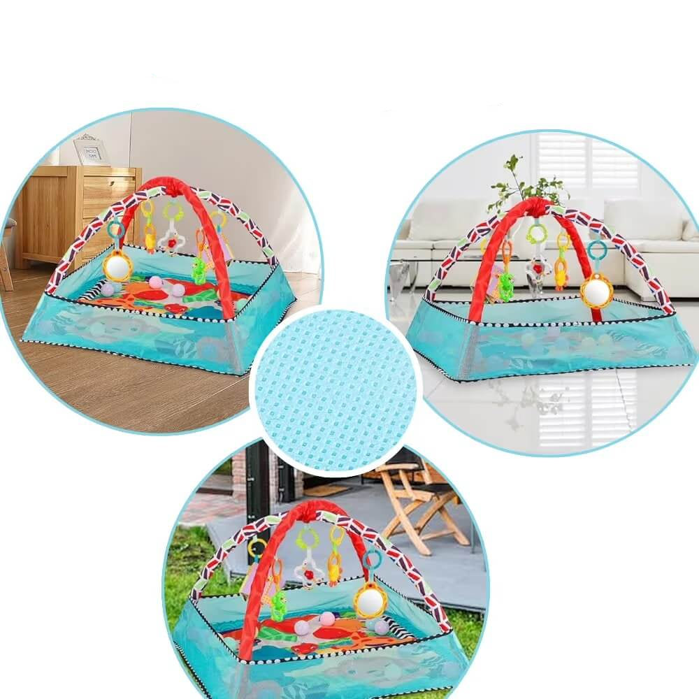 Tapis d'éveil antidérapant pour bébé, adapté à tous les types de sols pour une sécurité optimale."