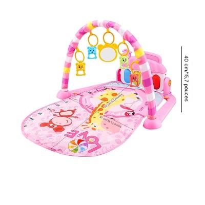 Offrez à votre bébé un espace doux et stimulant pour ses moments d'éveil avec le Tapis d'Éveil Bébé - Playful Giraffe™ rose