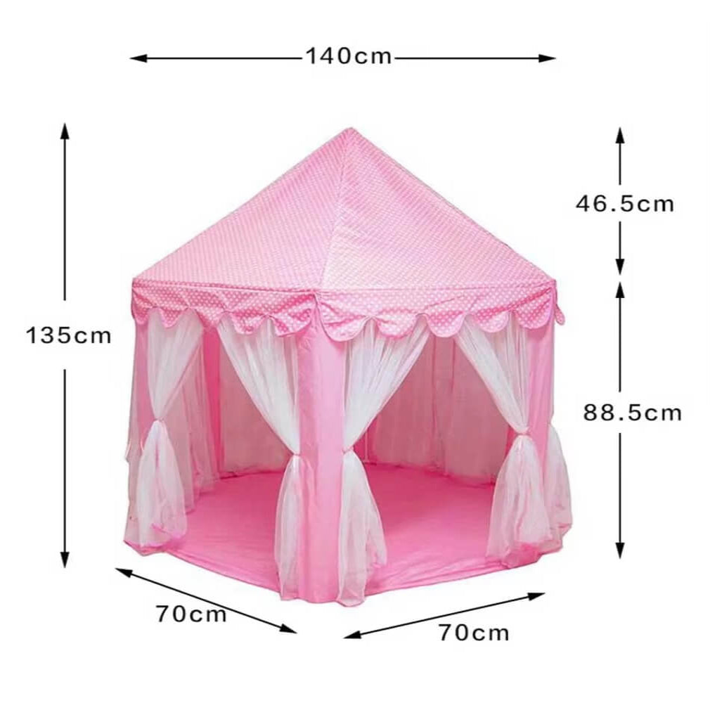 Dimensions détaillées du tipi enfant Royaume des Étoiles en centimètres