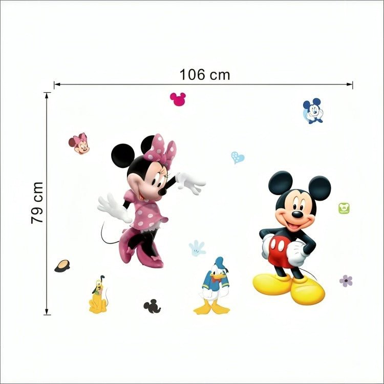 Dimensions des stickers muraux Disney Magic - tailles variées pour s’adapter à tous les murs de chambre d’enfant