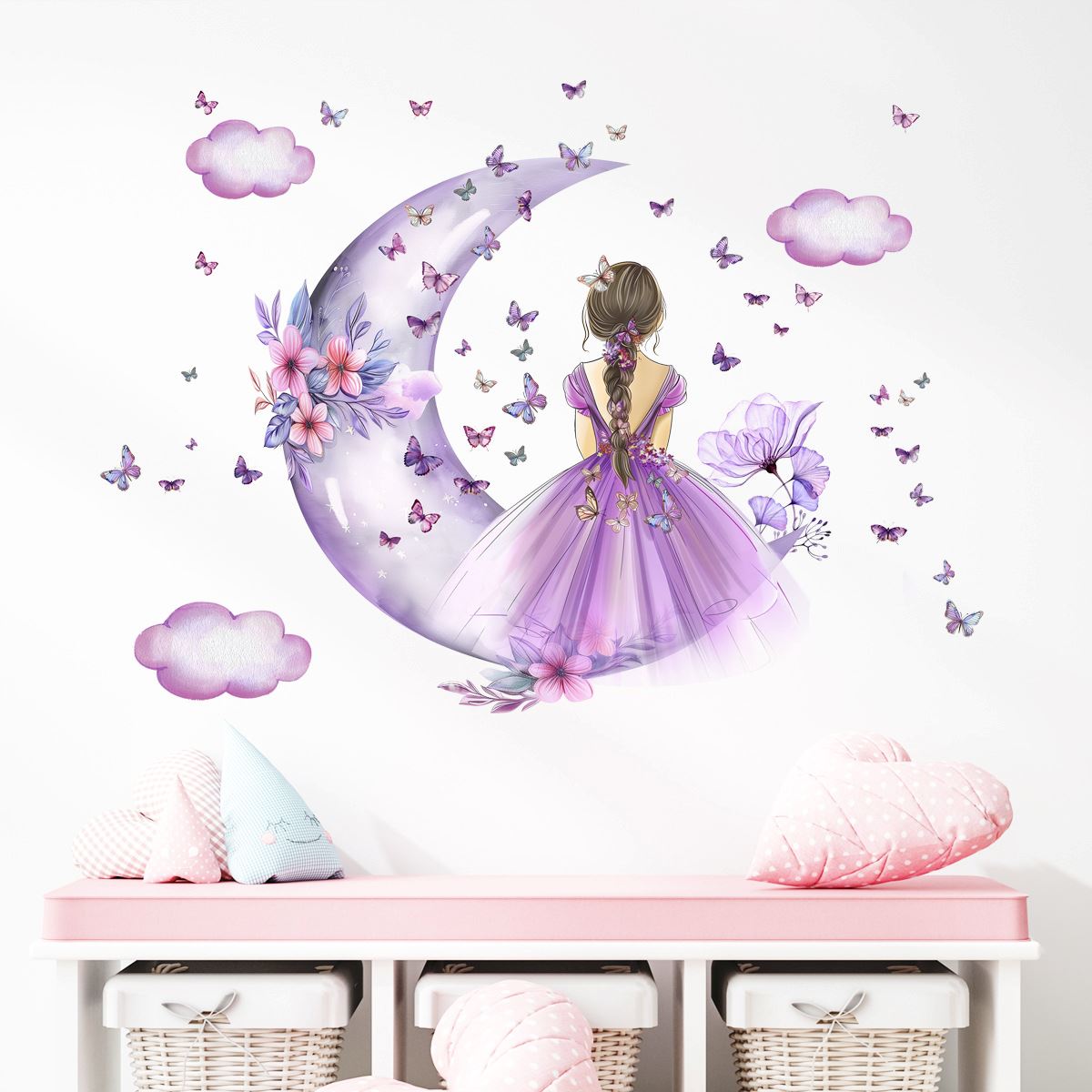 tickers adhésifs pour chambre de princesse – Ambiance magique et enfantine"