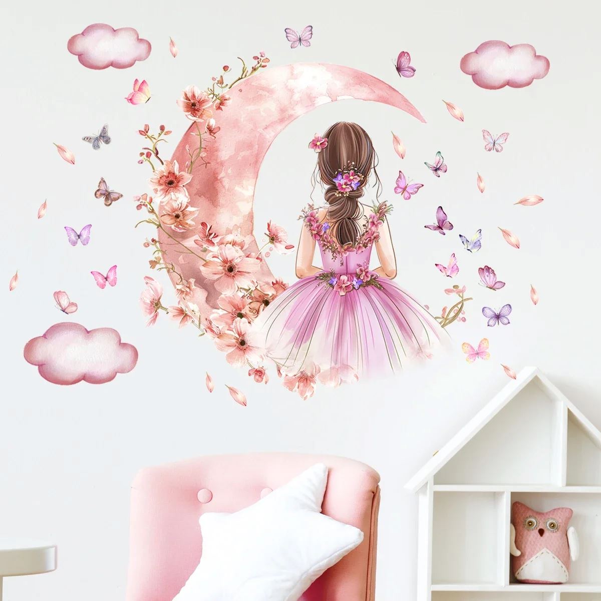 Décalcomanie murale PrincesseSticker™ - Créez un univers enchanté pour votre petite fille