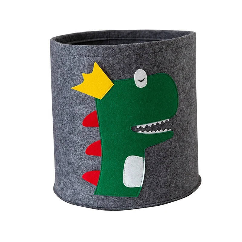Panier pour jouets enfant avec tête d’animal mignonne – feutre épais et résistant