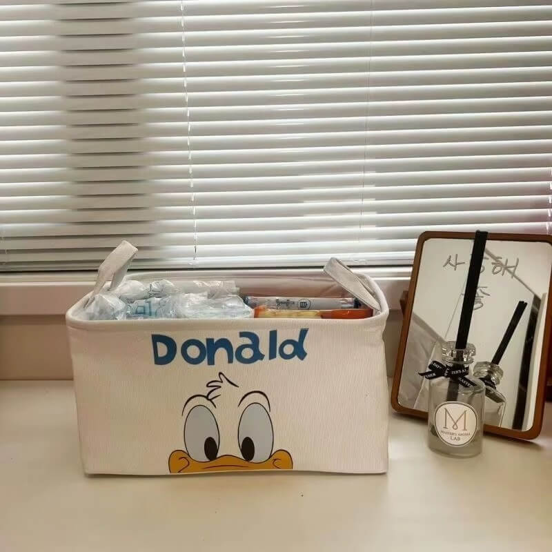 Boîte de rangement pliable Donald avec poignées latérales solides"