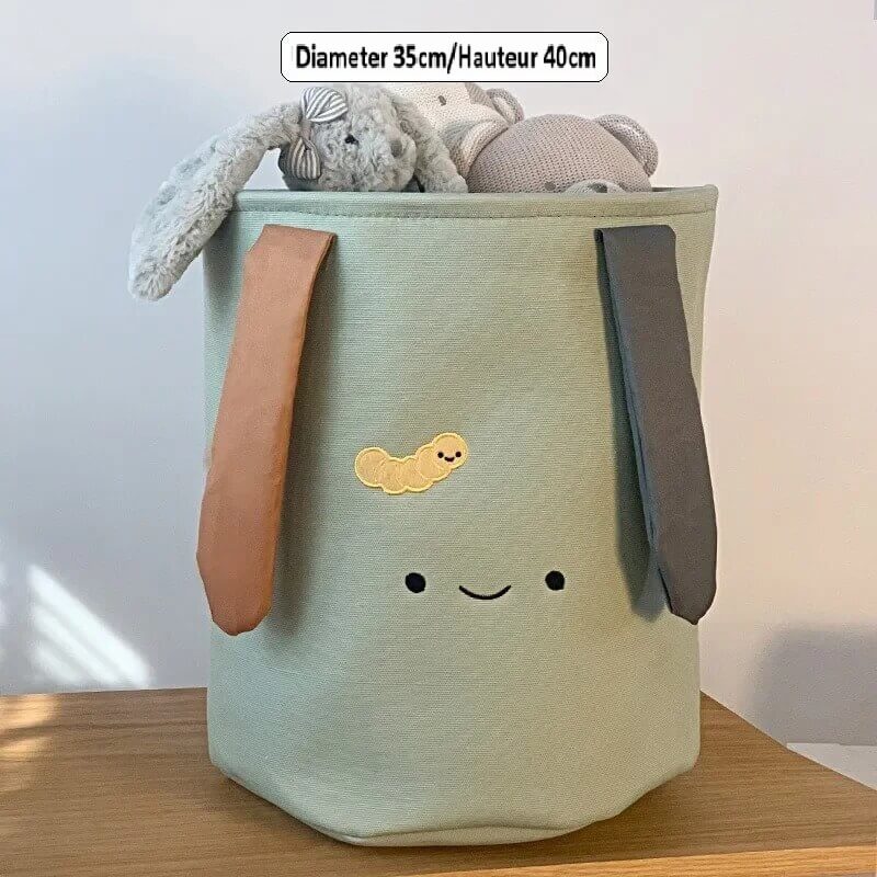 Boîte de rangement peluches motif Henill pour chambre de bébé - pratique et pliable