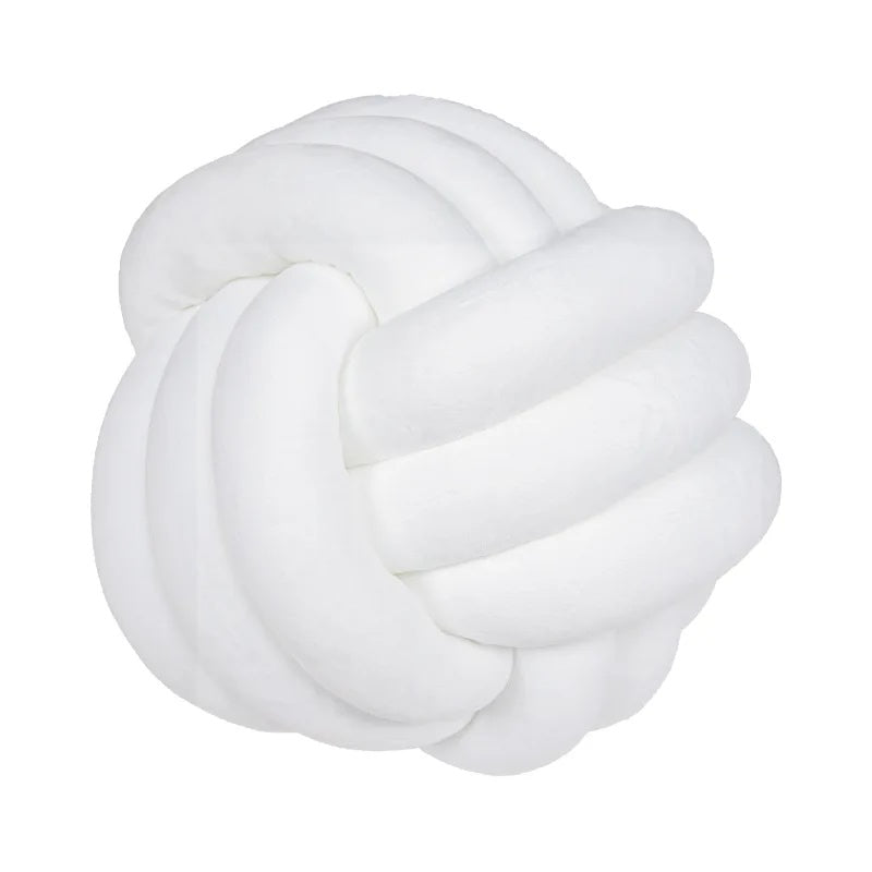 Coussin noué blanc pour lit bébé