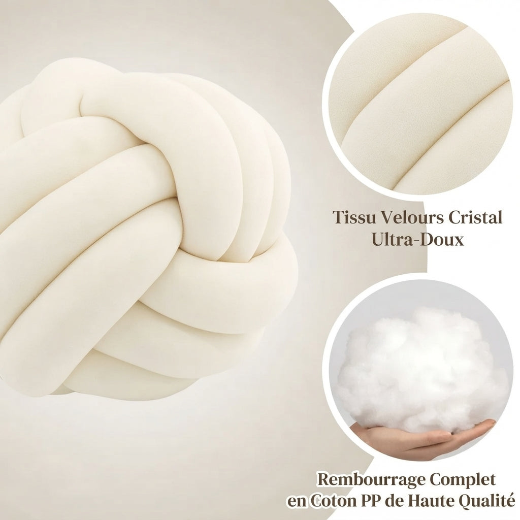 Coussin boule pour lit bébé doux et décoratif
