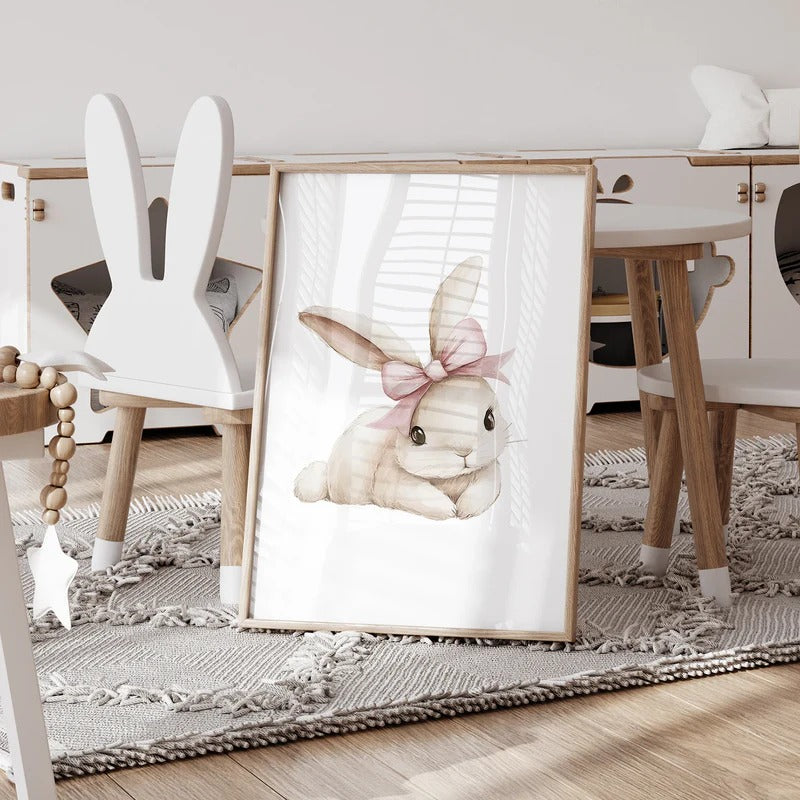 Art mural Baby Bunny™ lapin bébé canvas pour chambre enfant et nursery