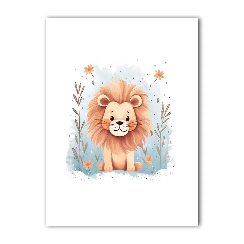 Décoration murale Lionceau Doux pour chambre de bébé