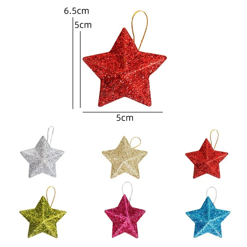 Étoile de Noël  colorée – Décoration Noël – Étoile Glitter Or Éclat Suprême™.