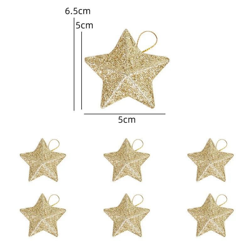 Accessoire pour sapin de Noël – Étoile Glitter Or Éclat Suprême™, ornement doré scintillant premium.