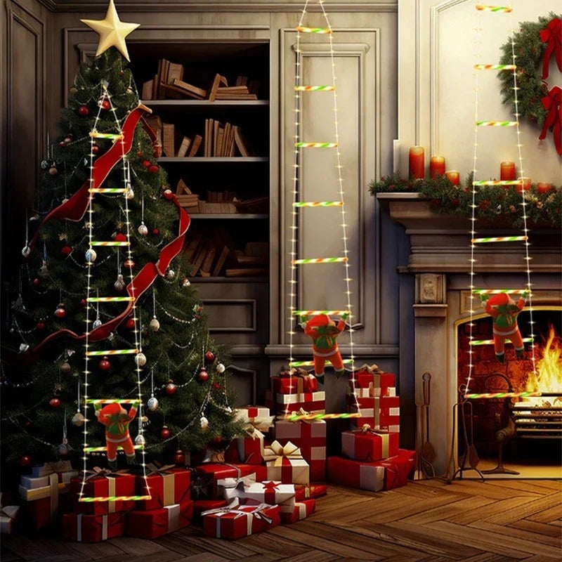 Décoration Noël – LED Père Noël Escalade™ créant une atmosphère magique pour toute la famille.