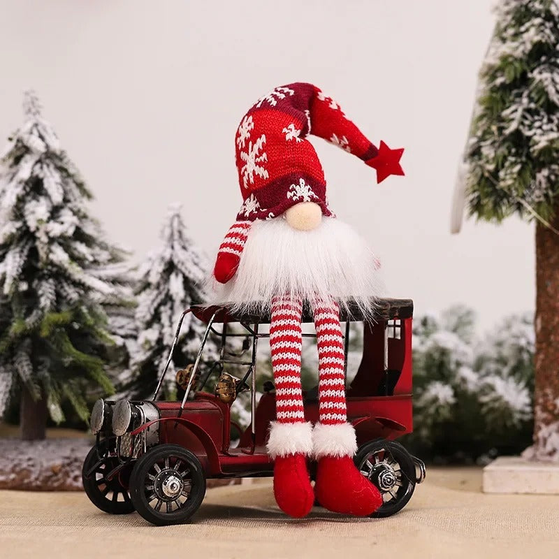 Lutin LED de Noël avec "bonnet rouge utilisé pour créer une ambiance chaleureuse.