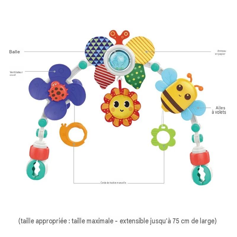 Mobile musical pour bébé Douce Mélodie thème abeille pour décoration de lit