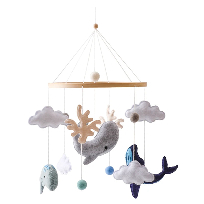 Les différentes couleurs de baleine avec des nuages