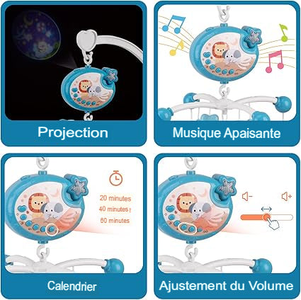 Ce mobile musical multifonctionnel en projection et musique