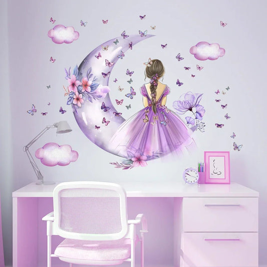 PrincesseSticker™ - Lune Mauve - Royaume de Bébé