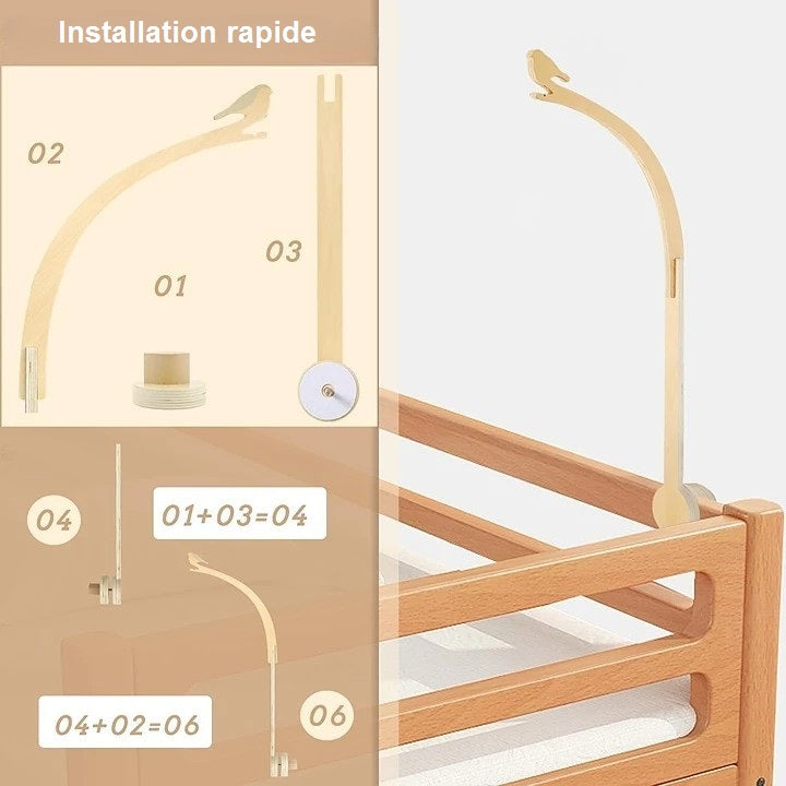 Installation rapide en 5 minutes grâce à une fixation sécurisée et fiable, pour une utilisation pratique et sans effort.