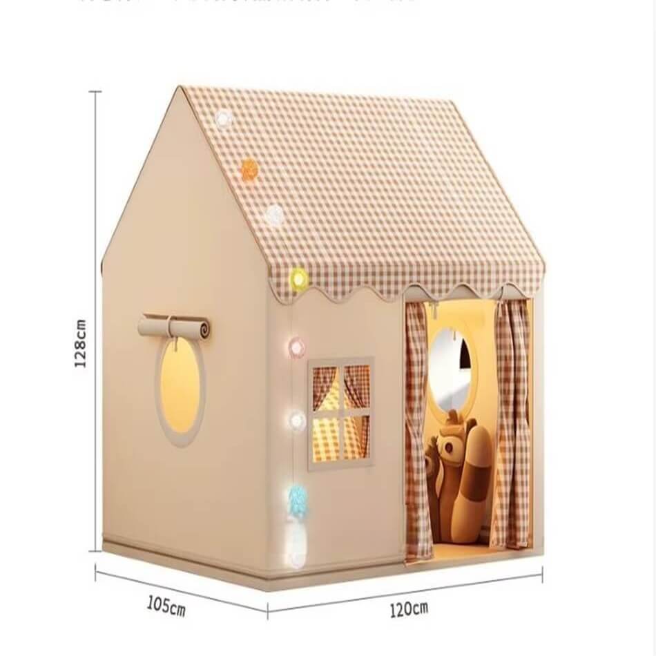 Dimensions du Tipi Enfant Château Rêvé™ : tente d’intérieur 120 x 105x 128 cm, espace spacieux pour enfants