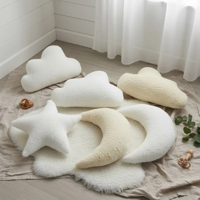 Coussin nuage céleste pour lit bébé et décoration de chambre enfant