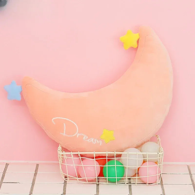 Coussin lune doux pour lit bébé et décoration de chambre