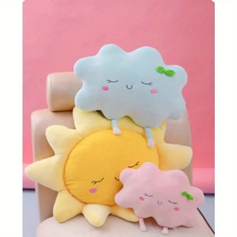 Coussin nuage en peluche pour décoration de chambre bébé