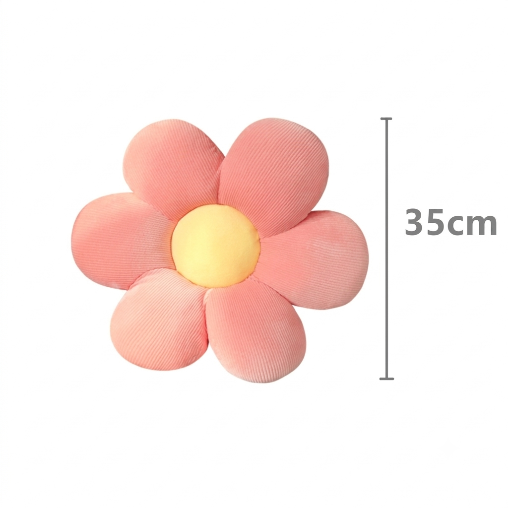 Coussin pour lit bébé en forme de fleur avec dimensions adaptées à la décoration et au confort de la chambre enfant