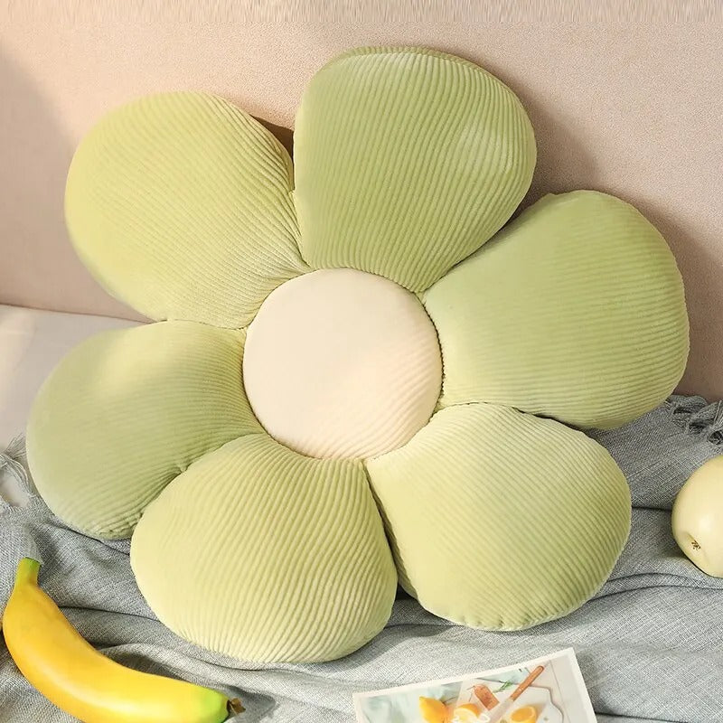 Coussin pour lit bébé fleur verte, accessoire décoratif doux et confortable pour chambre d’enfant