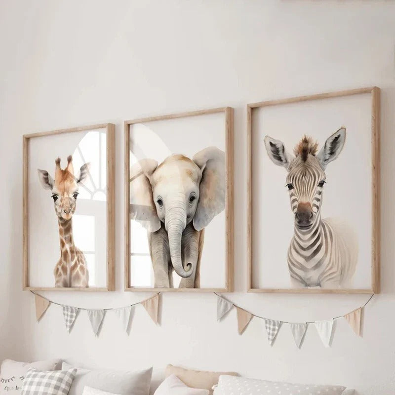 Décoration murale jungle et safari pour chambre bébé