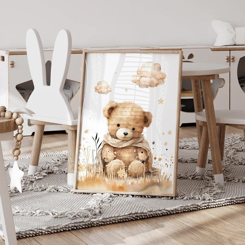 Décoration Murale Chambre Bébé Bear Dream™ idéale pour cadeau de naissance et baby shower