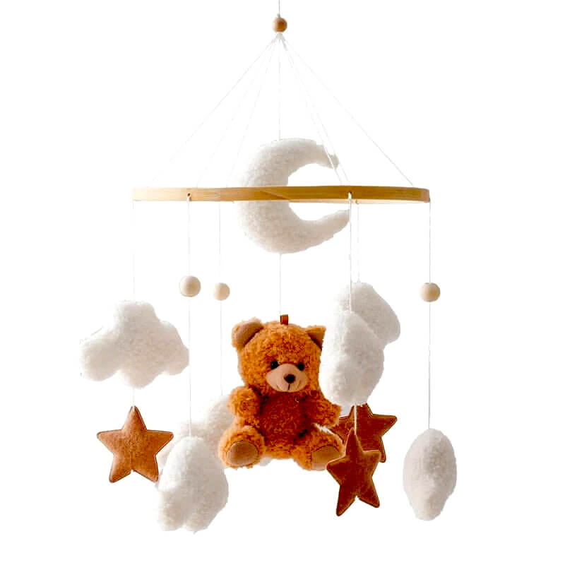 L'ours marron en laine d'agneau