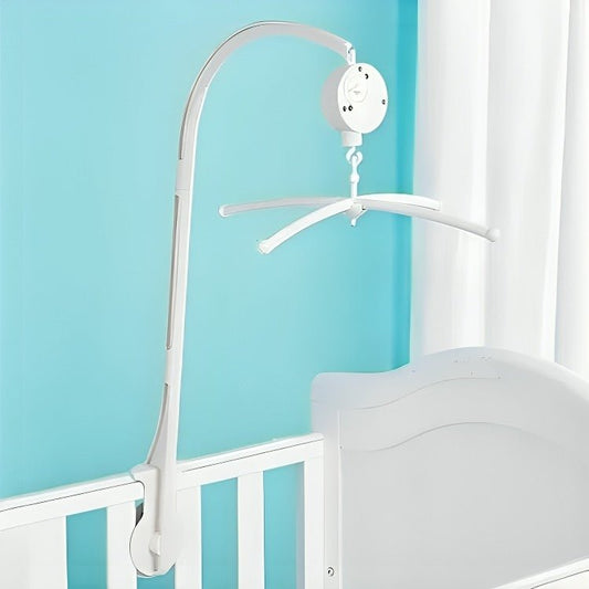 Support mobile bébé compatible avec lit à barreaux, berceau classique et parc bébé