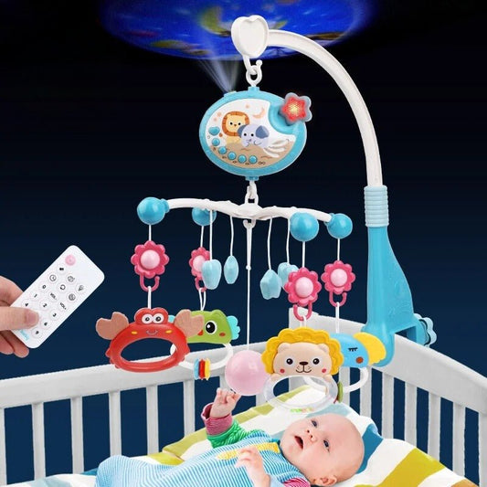Mobile musical pour aider bébé à se sentir détendu ou calme en jouant de la musique apaisante, afin que le bébé puisse s'endormir facilement.