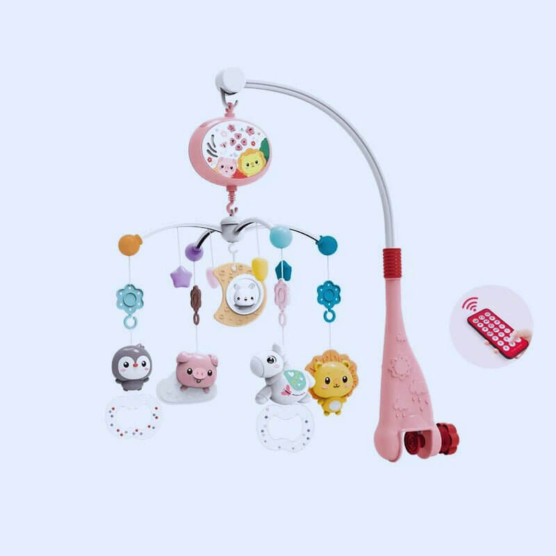 Le Mobile Musical Bébé - Lune Magique Ce mobile offre une combinaison unique de stimulation visuelle et auditive