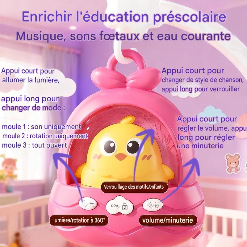 Mobile Musical Bébé Red Dream™ favorisant l’éveil sensoriel et la curiosité