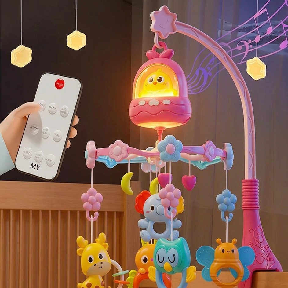 Mobile Musical Bébé Red Dream™ diffusant des mélodies apaisantes pour bébé