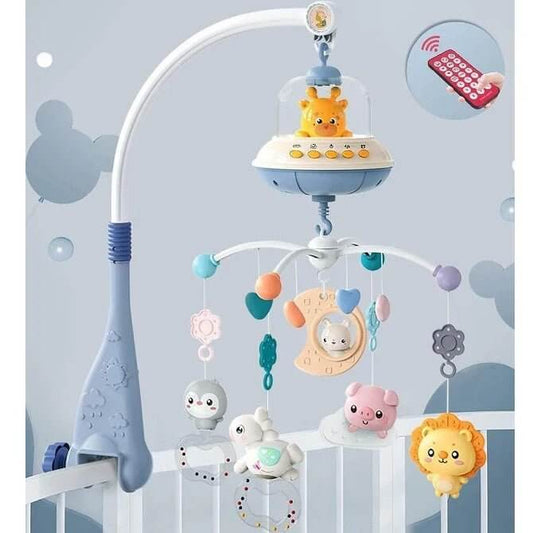 Mobile Musical avec des Mélodies et projecteur, Jouet Hochet Animal