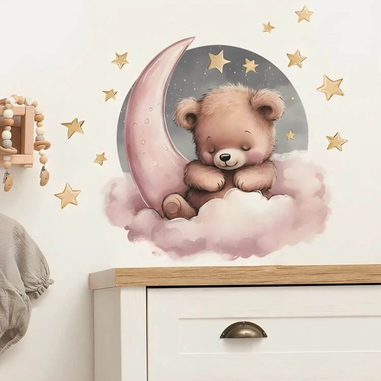 Stickers repositionnables offrant une flexibilité décorative sans abîmer les murs.