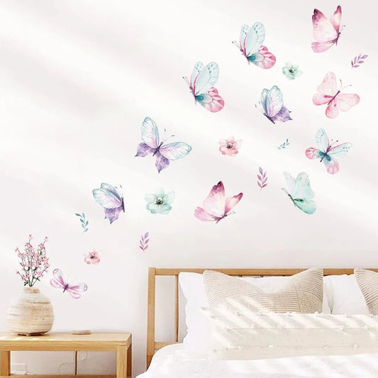 Chambre décorée avec ButterfliesSticker™  Vert 