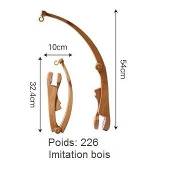 Support Mobile Bébé - Bois Grainé - Dimensions : 54 cm / 10 cm / 32.4 cm
