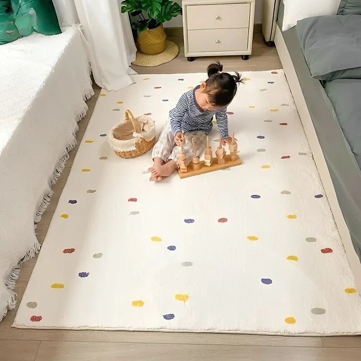 Décoration chambre bébé avec tapis Cuddly Cloud en forme de nuage – design mignon et ambiance m"