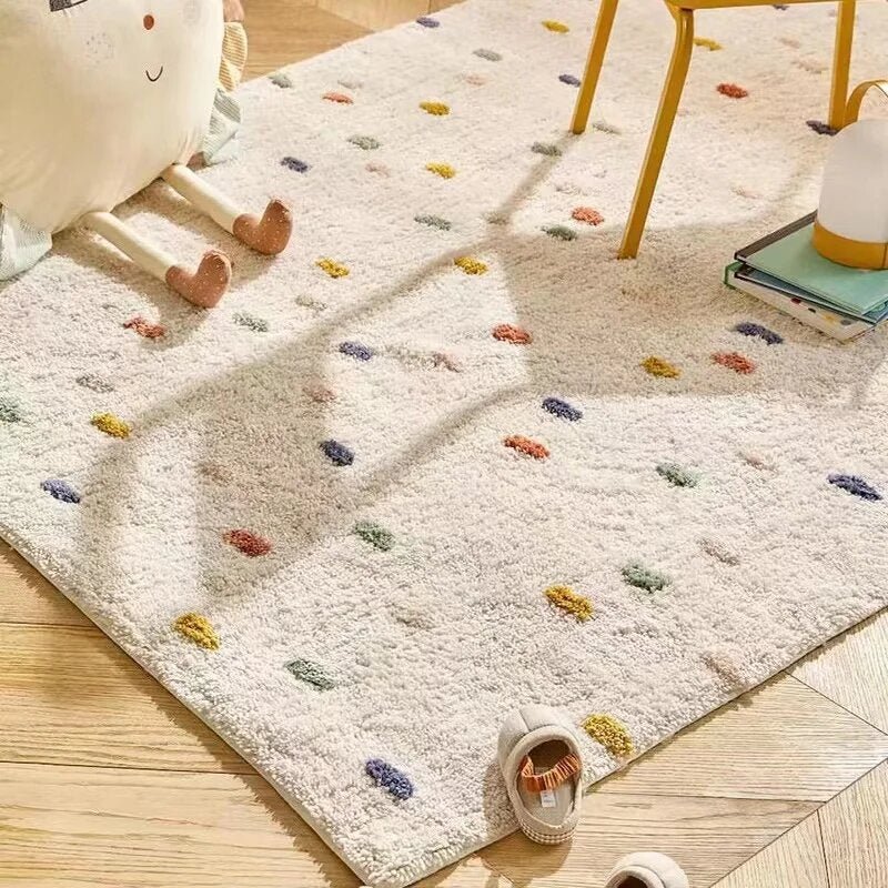 Tapis bébé chambre Cuddly Cloud moelleux en forme de nuage blanc pour sol de chambre enfant – sécurité et confort garantis"