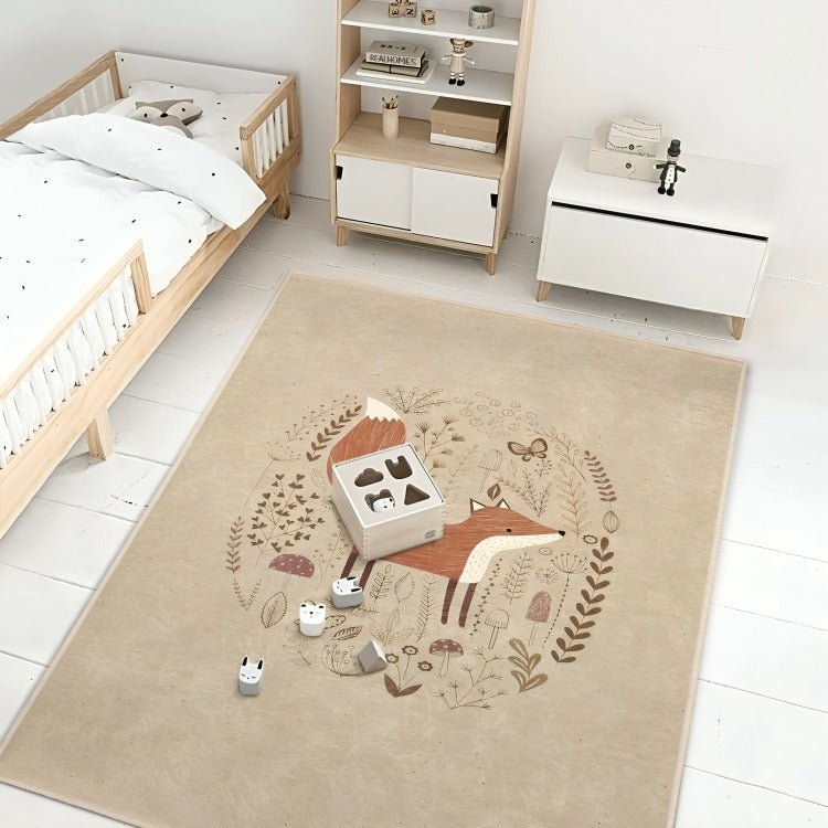 Tapis Wild Wander absorbant le bruit dans une chambre enfant – solution idéale pour un environnement calme.