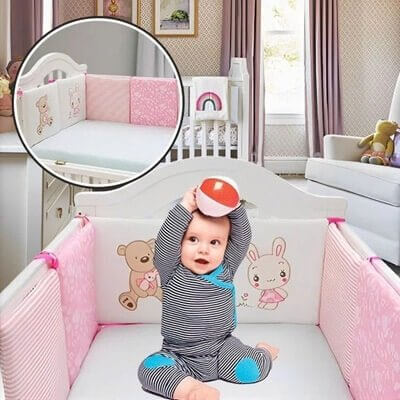 Tour De Lit Bébé BunnyBear™   crée un environnement apaisant pour un sommeil de qualité, garantissant des nuits paisibles pour bébé et des nuits reposantes pour les parents.