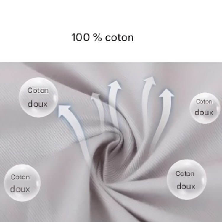 Tour de Lit Bébé SnowyCocoon™ - doux et respirant, 100% coton, pour un confort optimal de votre bébé.