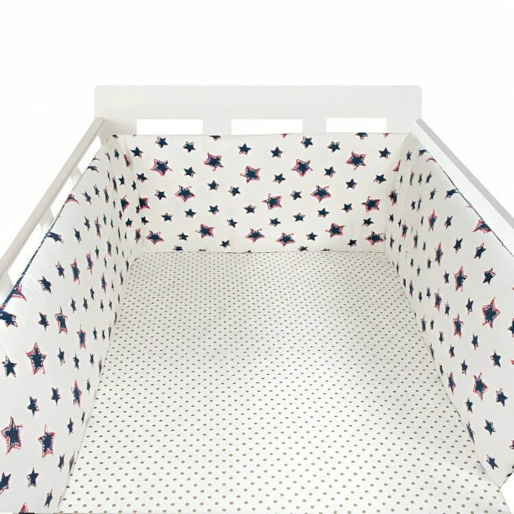 Tour De Lit Bébé DreamStar™ en coton hypoallergénique pour un sommeil paisible et sécurisé