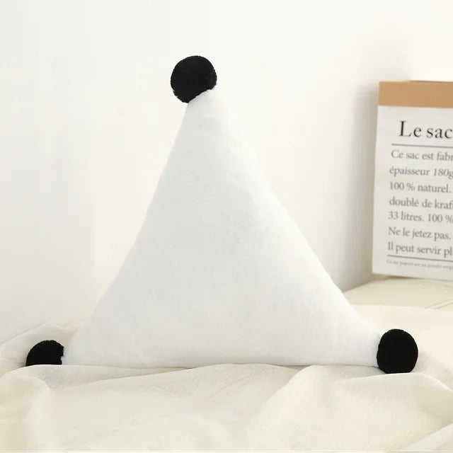 Coussin bébé étoile blanche 45x42 cm doux et décoratif