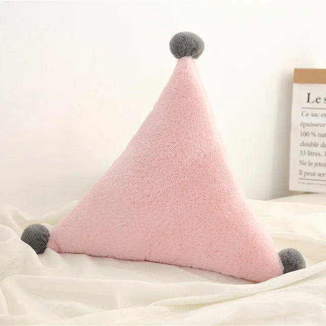 Coussin bébé étoile rose 45x42 cm chambre enfant